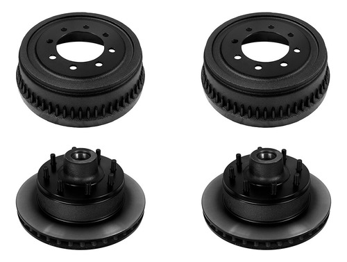 2 Discos + 2 Tambores Para Dodge B350 V8 5.2l 1994 Trw