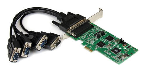 4 Port Pci Express Pcie Serial Combo Card With Breakout Cabl