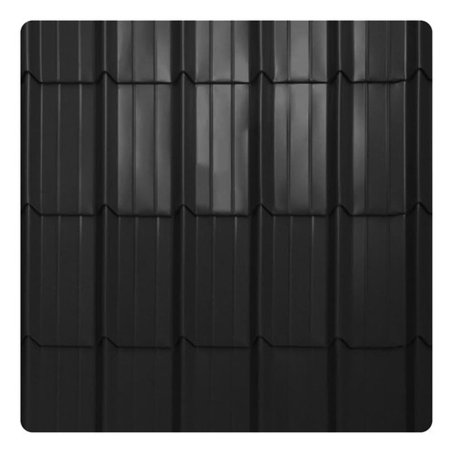 Chapa Tejado Metálico (simíl Teja Francesa) Negro X 4.50 Mts Negro