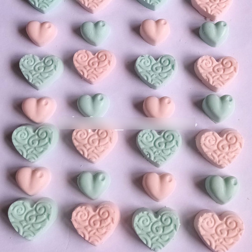 Jaboncitos De Glicerina Corazón Tramado X 20 Un. Souvenirs