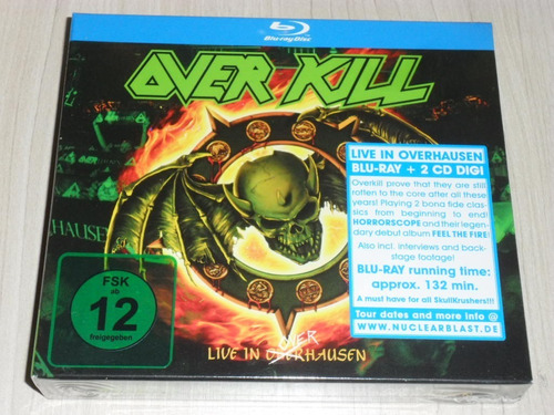 Box Overkill - Live In Overhausen (europeu Blu-ray + 2 Cd's)