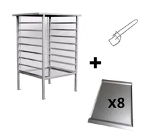 Comprar Base Horno Convector Latero 44x32 + 8 Bandejas Saca Bandejas