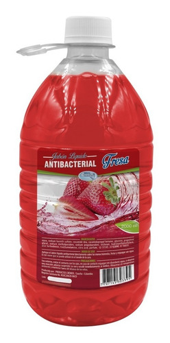 Jabón Liquido Antibacterial  Fresa 2000 Ml.