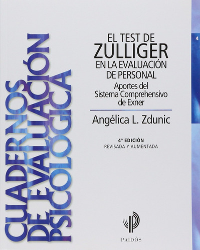 Libro Cuadernos De Evaluación Psicológica - Angélica Zdunic