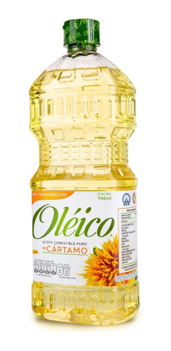Imagen 4 de 8 de Aceite Oléico Puro De Cártamo 946 Ml (6 Piezas)
