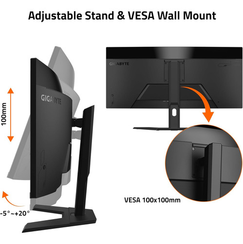 Monitor 34 Gigabyte Gs34wqc Va Gaming Wqhd Ultrawide 2k 135h