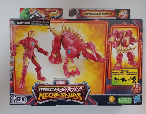 Ironman Marvel Figura Mechasaurios Mech Strike Iron Man Epic