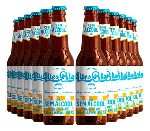 Cerveja Sem Álcool Alles Blau - Long Neck 355ml - 12 Un