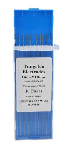 Electrodo De Tungsteno Tig Soldadura Al 2% Toriado (oro), 10