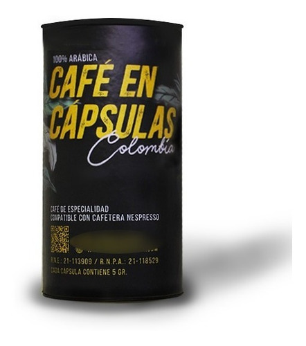 Tubo 12 Capsulas Cafe De Especialidad Colombia Modo Barista