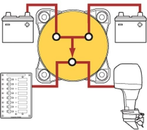 Master Switch Para Doble Bateria Auto Lancha
