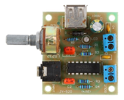 Amplificador De Fuente De Alimentación De Audio Pm2038 Usb A