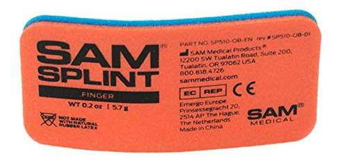 Férulas Para Dedos - Sam Medical Sam Splint, Finger, Orange-