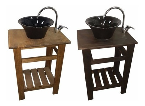 Combo Set Bacha Cuadrada Griferia Vanitory Cajon Baño 80cm