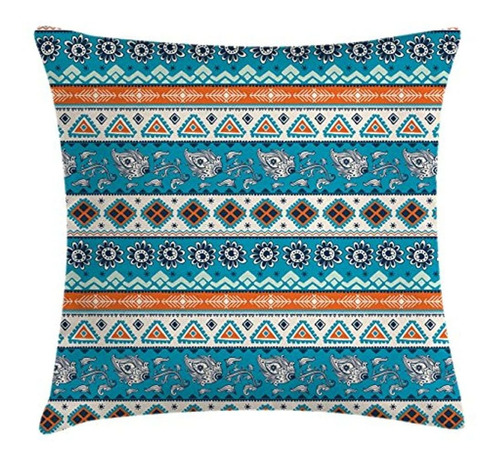 Ambesonne Tribal Throw Pillow Funda De Cojín, Estampado Con 