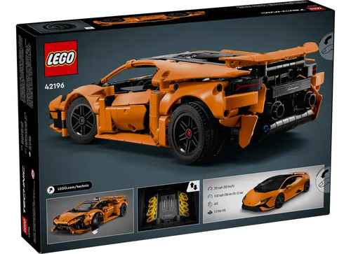 Lego Technic - Lamborghini Huracán Tecnica Orange (42196) Cantidad de piezas 806