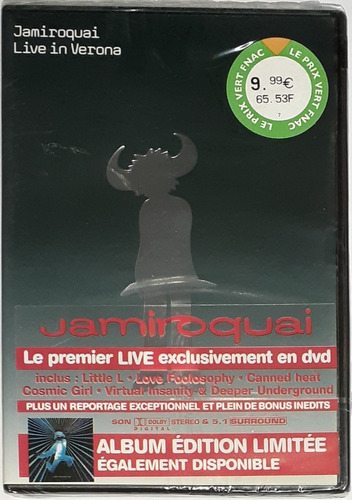 Dvd - Jamiroquai - Live In Verona - Importado Raridade