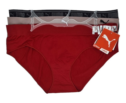 Set De 3 Pantys Marca Puma Talla Grande 3 Colores