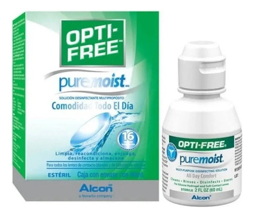  Optifree Puremoist Para Lentes Contacto Pack X2 60ml C/u