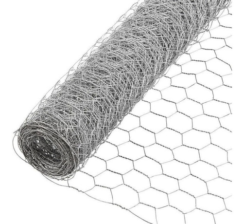 Malla Hexagonal Metálica Galvanizada 0,60x50,0 Mts. 