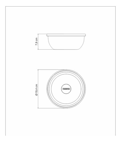 Bowl Tramontina Freezinox Con Tapa 1.61 Lts Acero Inoxidable