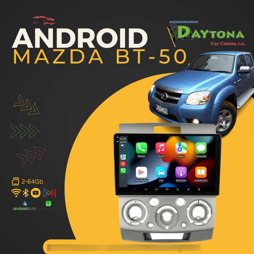 Reproductor Pantalla Android Mazda Bt-50