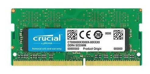 Imagen 3 de 5 de Memoria Ram 8 Gb 1x8gb 2666 Mhz Crucial Sodimm Notebook