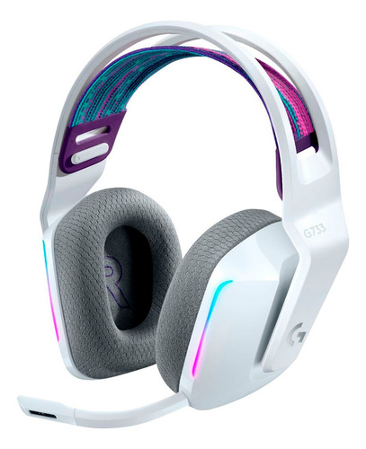 Auricular Gamer Inalambrico Logitech G733 Rgb Pc Ps4 Blanco 