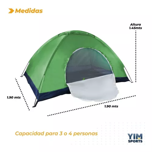 Casa Tienda De Campaña Impermeable 4 Personas Iglu Campismo