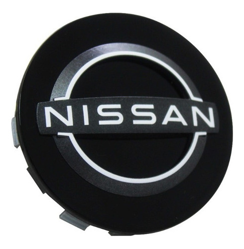 Tapón Negro Centro Rin Aluminio Original Nissan Nueva Imagen