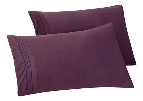 Funda De Almohada Microfibra Suave 1500 Hotelera Set 2 Pieza
