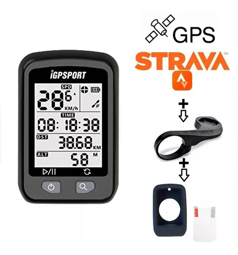 Ciclocomputador Gps Igpsport Igs20e Bicicleta + Suporte+case
