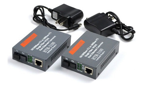 Conversor De Medios Gigabit (par A+b) De Fibra Óptica