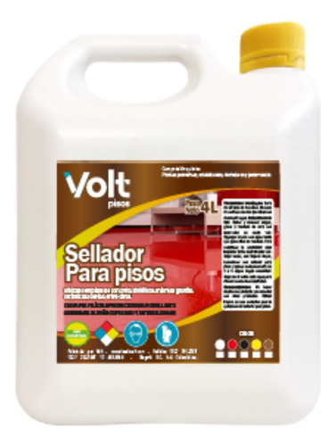 Sellador Color Rojo Para Pisos - L a $19552