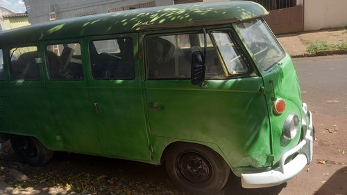 Vw Kombi 1972 Verde Docks Ok Restauração