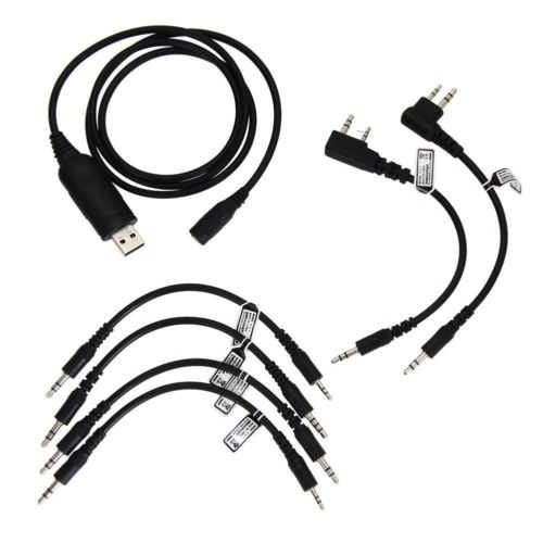 6 En 1 Cable De Programación Usb Para Motorola Baofeng Hyt K