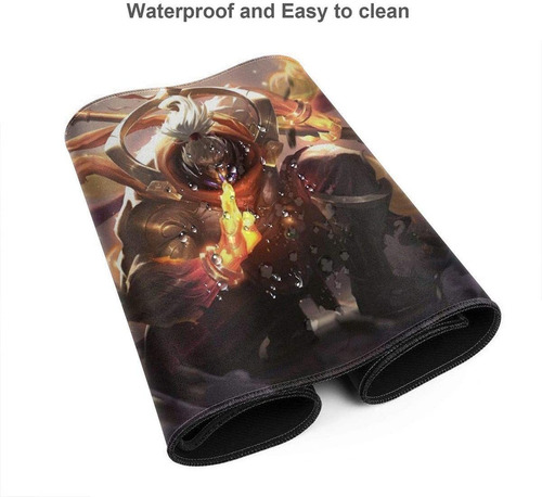 Desk Pad Dibujo God Staff Jax 30 Cm X 60 Cm