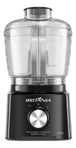 Multiprocessador Britania Bmp900p Turbo Com 500 Ml E 300 W Preto