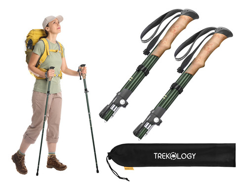 Bastones De Senderismo Plegables Y Ligeros Para Hombres Y Mu