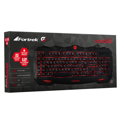 Teclado Gamer Multimídia Spider Venom 2 Gk-705 Fortrek