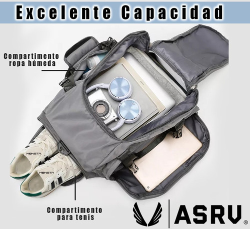 Maleta Mochila Gym Viaje Deportiva Multiposiciones Asrv Pro