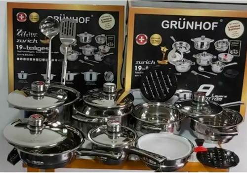 19 Pz Set Ollas Grunhof 100 % Original