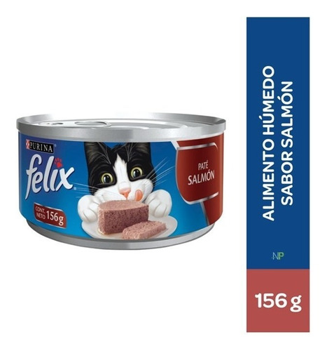 Alimento Gato Felix En Lata Pate De Salmon 156gr. Np