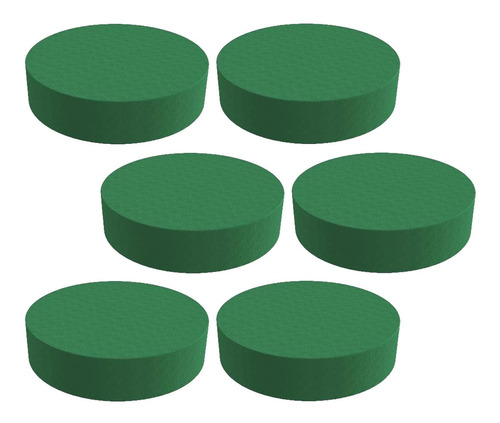 6 Uds. De Ladrillos Para Arreglos Florales De 12cmx4cm Verde