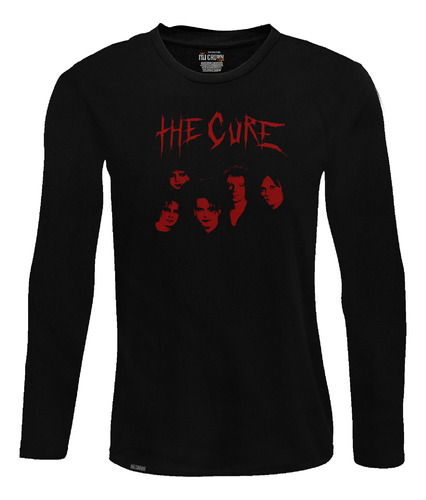 Camiseta Manga Larga Hombre The Cure Banda Rock Lbo2