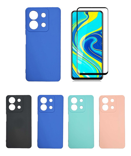 Funda + Vidrio Full Cover Para Xiaomi Redmi Note 13 Pro 5g