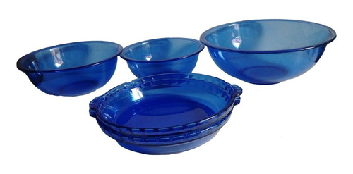 Bandeja Bowl Pyrex Refractario Azul Original 229 Tazón 323 