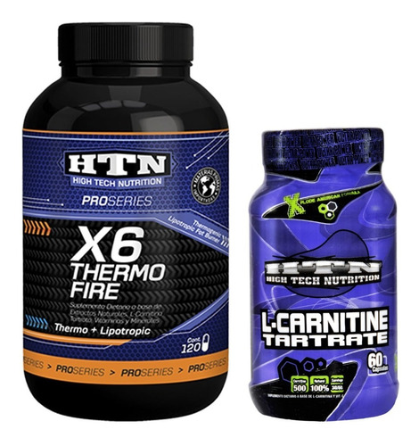 Ripped Fast Fat Burner Carnitina 60 Htn + Thermo Fire 120