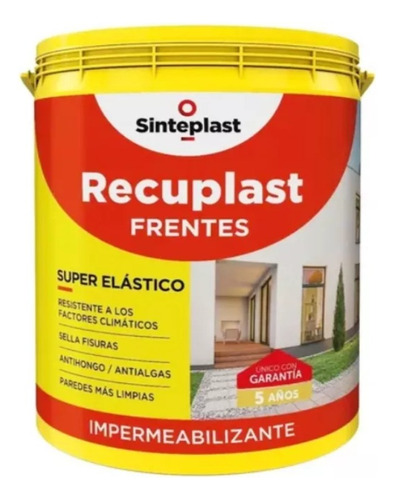 Recuplast Frentes Impermeable 4l Sinteplast - Davinci