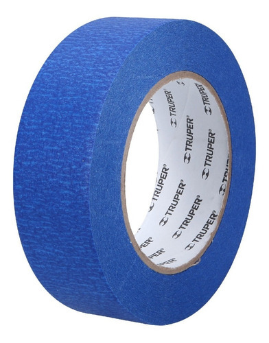 Masking Tape, 1-1/2' X 50 M, Azul Truper 12623 Color Azul oscuro Liso